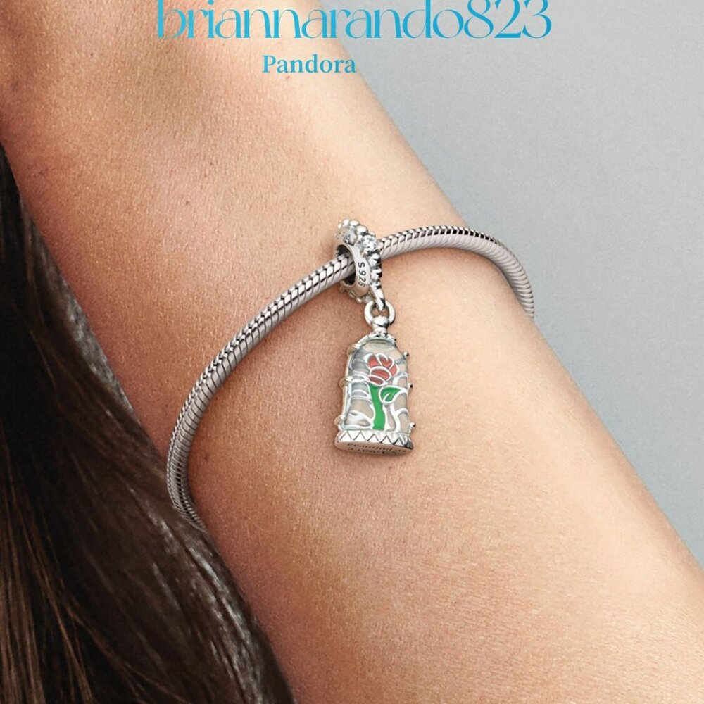 Pandora Disney Beauty And The Beast Enchanted Ros… - image 6